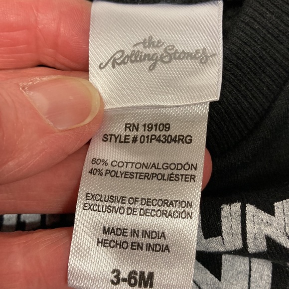 NWT Bravado Rolling Stones sweatsuit 3/6m - Picture 9 of 9